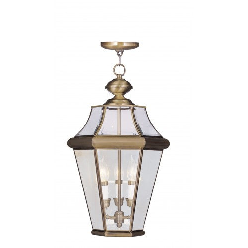 LIVEX LIGHTING  2365-01  Georgetown  Outdoor Pendant Lantern