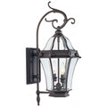 LIVEX LIGHTING  2621-07  Fleur de Lis  Wall Lantern/Wall Sconce