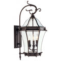 LIVEX LIGHTING  2623-07  Fleur de Lis  Wall Lantern/Wall Sconce