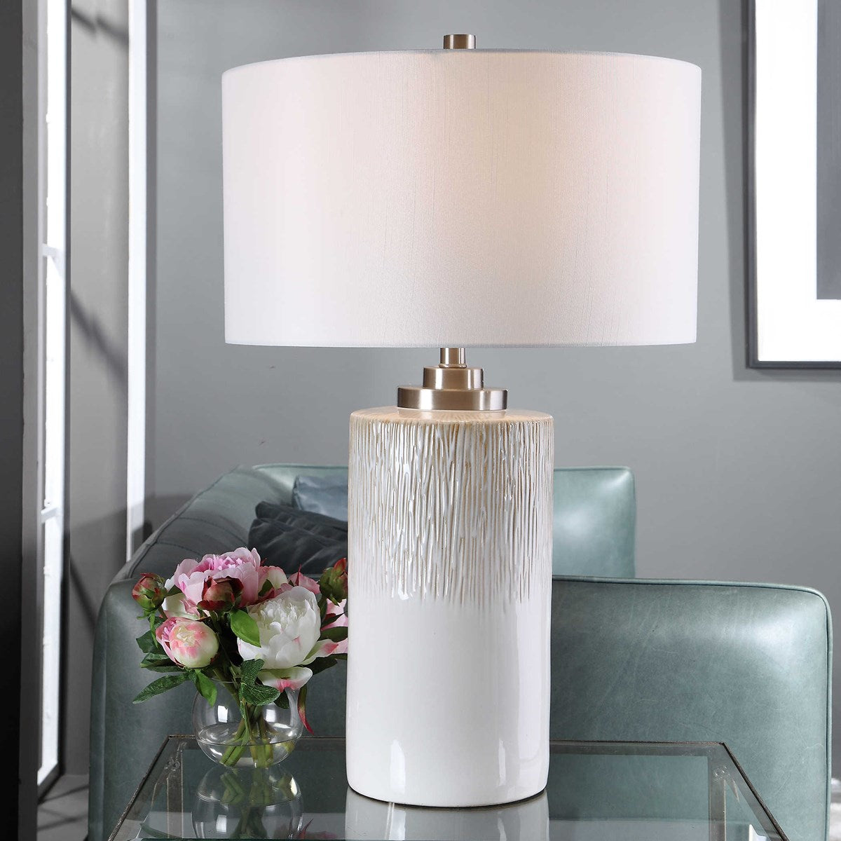 UTTERMOST  26354-1  GEORGIOS CYLINDER TABLE LAMP
