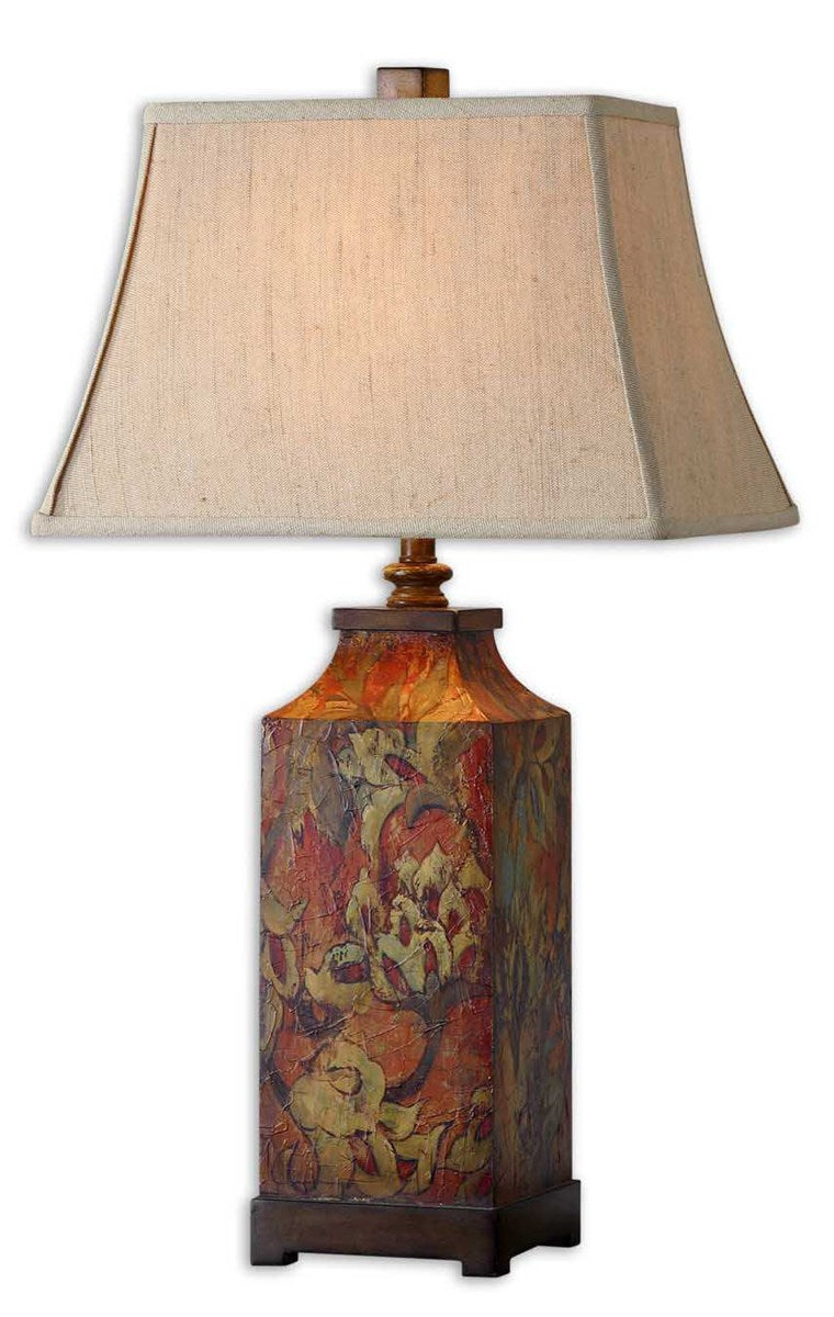 UTTERMOST  27678  COLOURFUL FLOWERS TABLE LAMP