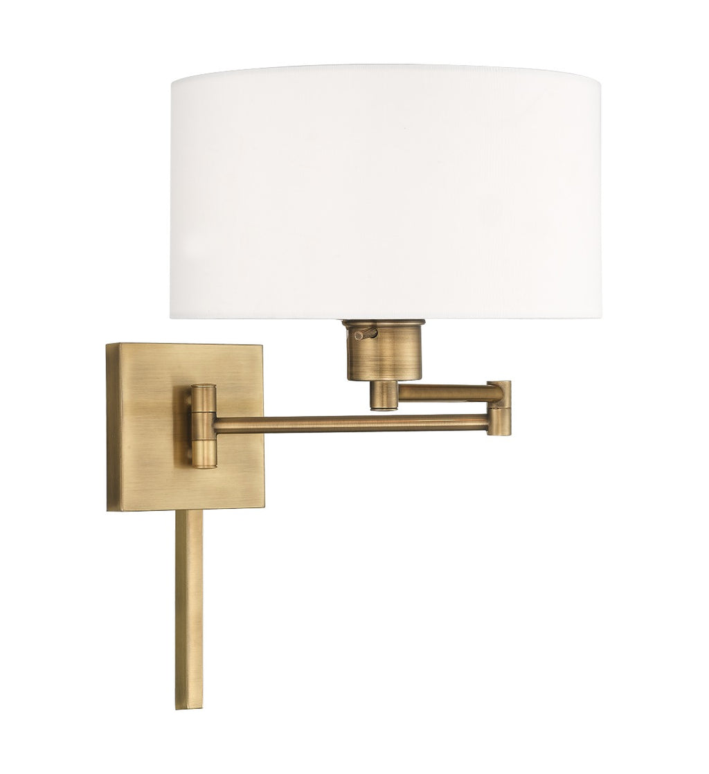 LIVEX LIGHTING  40036-01  Swing Arm Wall Lamp