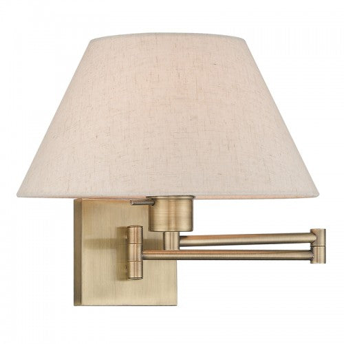 LIVEX LIGHTING  40038-01  Swing Arm Wall Lamp