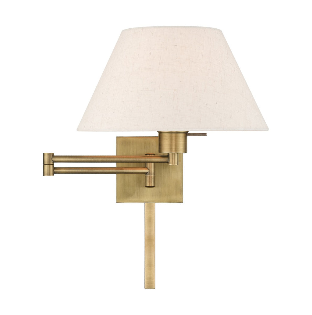 LIVEX LIGHTING  40038-01  Swing Arm Wall Lamp