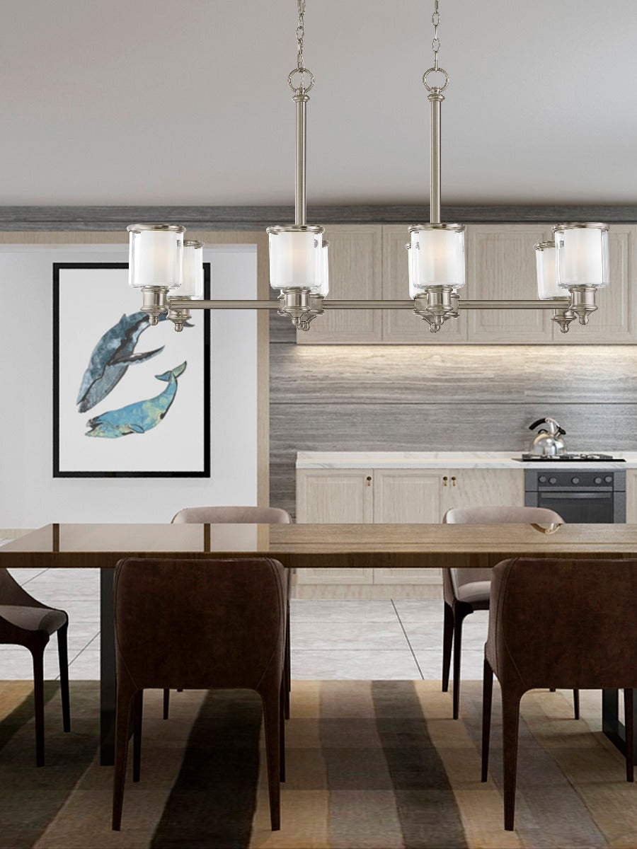 LIVEX LIGHTING 40208-91   Middlebush  Linear Chandelier