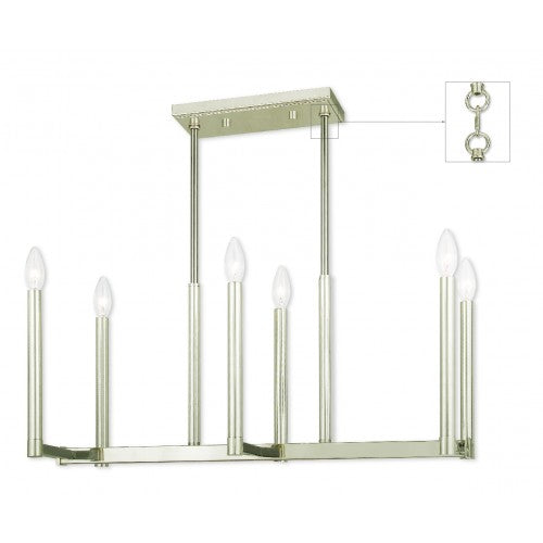 LIVEX LIGHTING  40256-35 Alpine Linear Chandelier