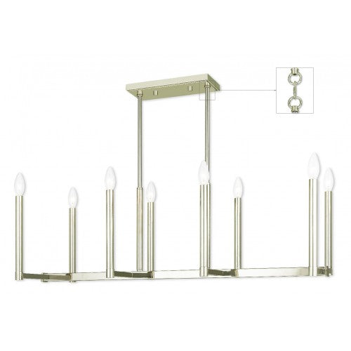 LIVEX LIGHTING  40258-35 Alpine  Linear Chandelier