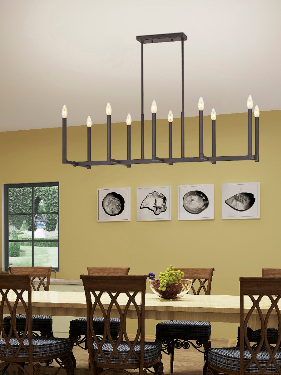 LIVEX LIGHTING  40259-07  Alpine  Linear Chandelier