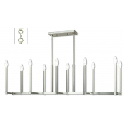 LIVEX LIGHTING  40259-91  Alpine Linear Chandelier