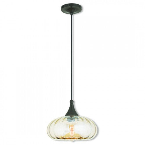 LIVEX LIGHTING  40617-92  Art Glass Mini Pendant