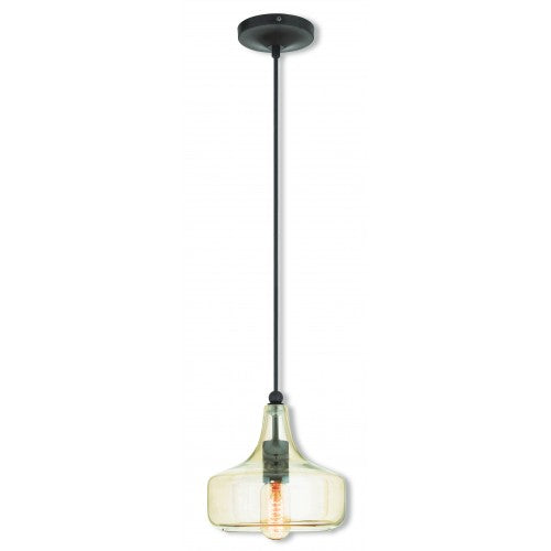 LIVEX LIGHTING  40619-92 Art Glass Mini Pendant