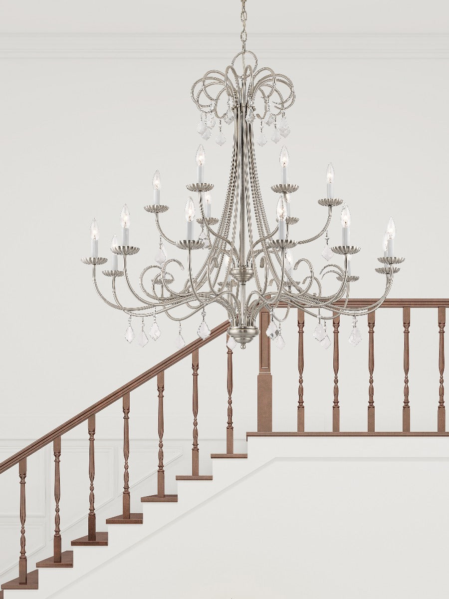 LIVEX LIGHTING  40870-91  Daphne  Foyer & Grand Chandelier
