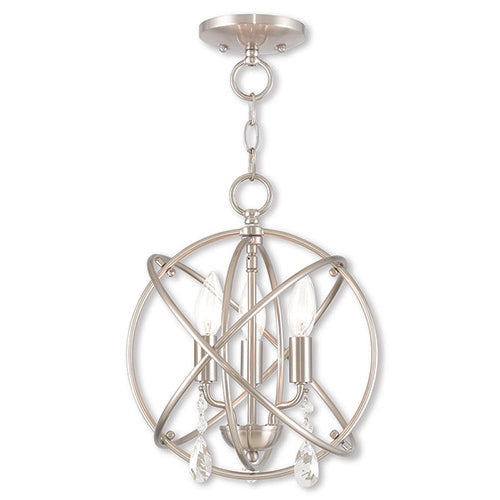 LIVEX LIGHTING  40903-91  Aria  Mini Chandelier/Ceiling Mount