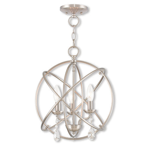 LIVEX LIGHTING  40904-91  Aria  Mini Chandelier/Ceiling Mount