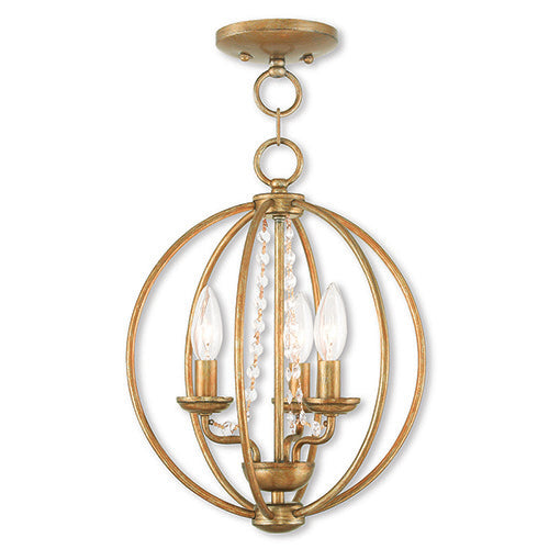 LIVEX LIGHTING  40913-48  Arabella Mini Chandelier/Ceiling Mount