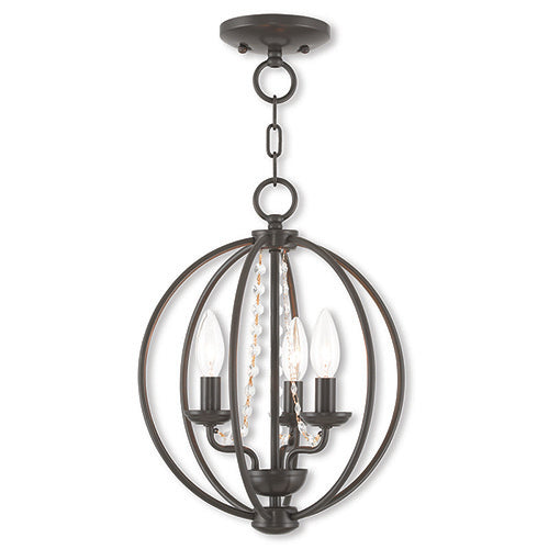 LIVEX LIGHTING  40913-92 Arabella  Mini Chandelier/Ceiling Mount