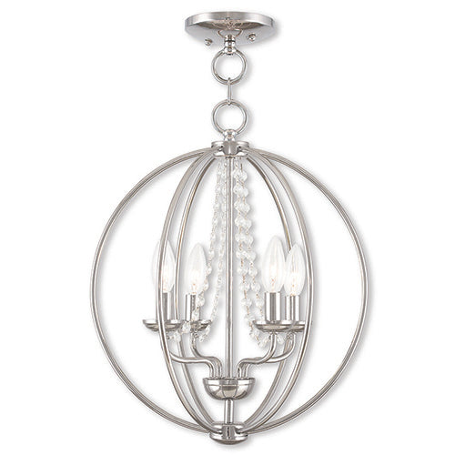 LIVEX LIGHTING  40914-05  Arabella  Mini Chandelier/Ceiling Mount