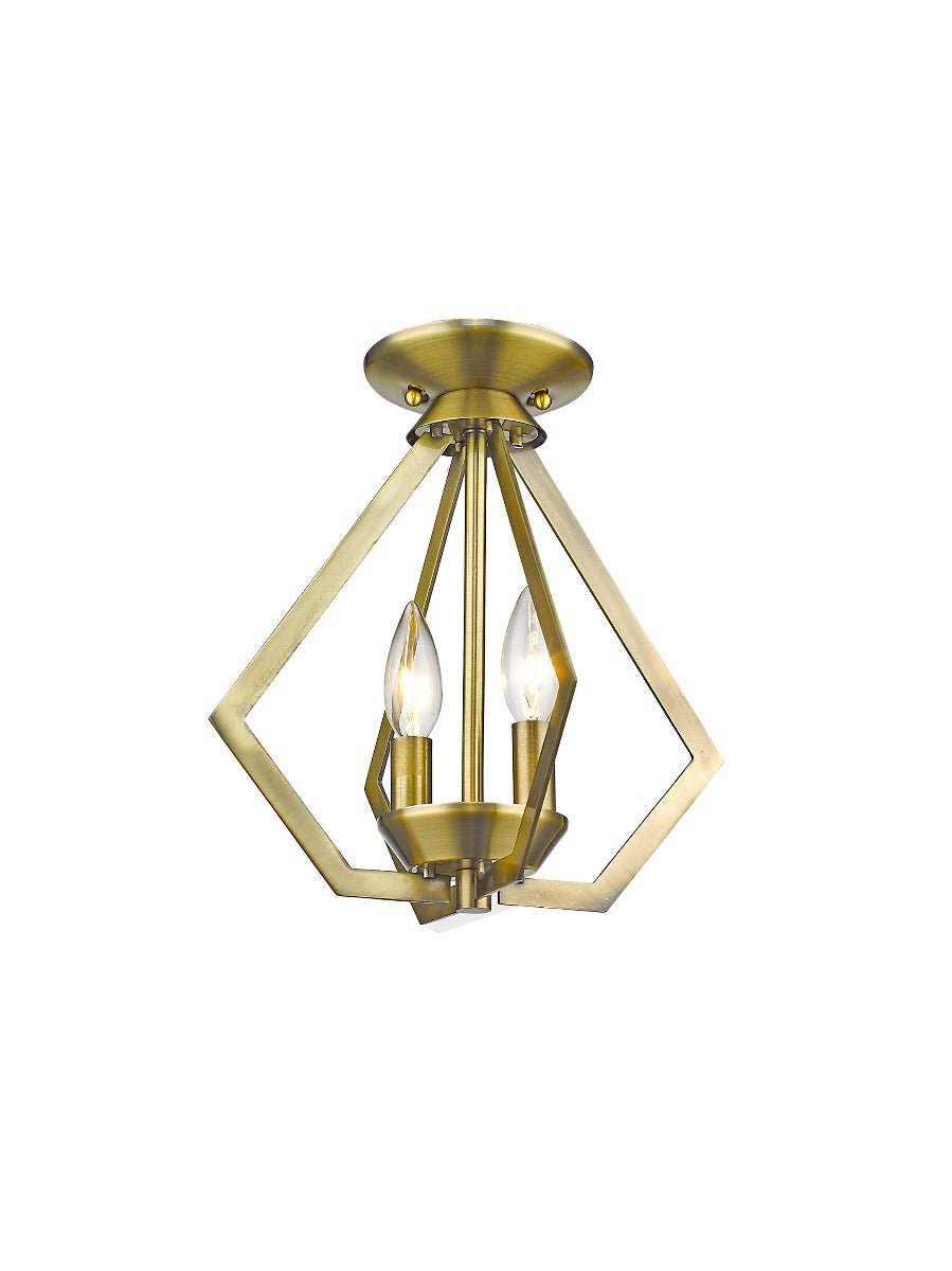 LIVEX LIGHTING  40922-01  Prism  Mini Chandelier/Ceiling Mount