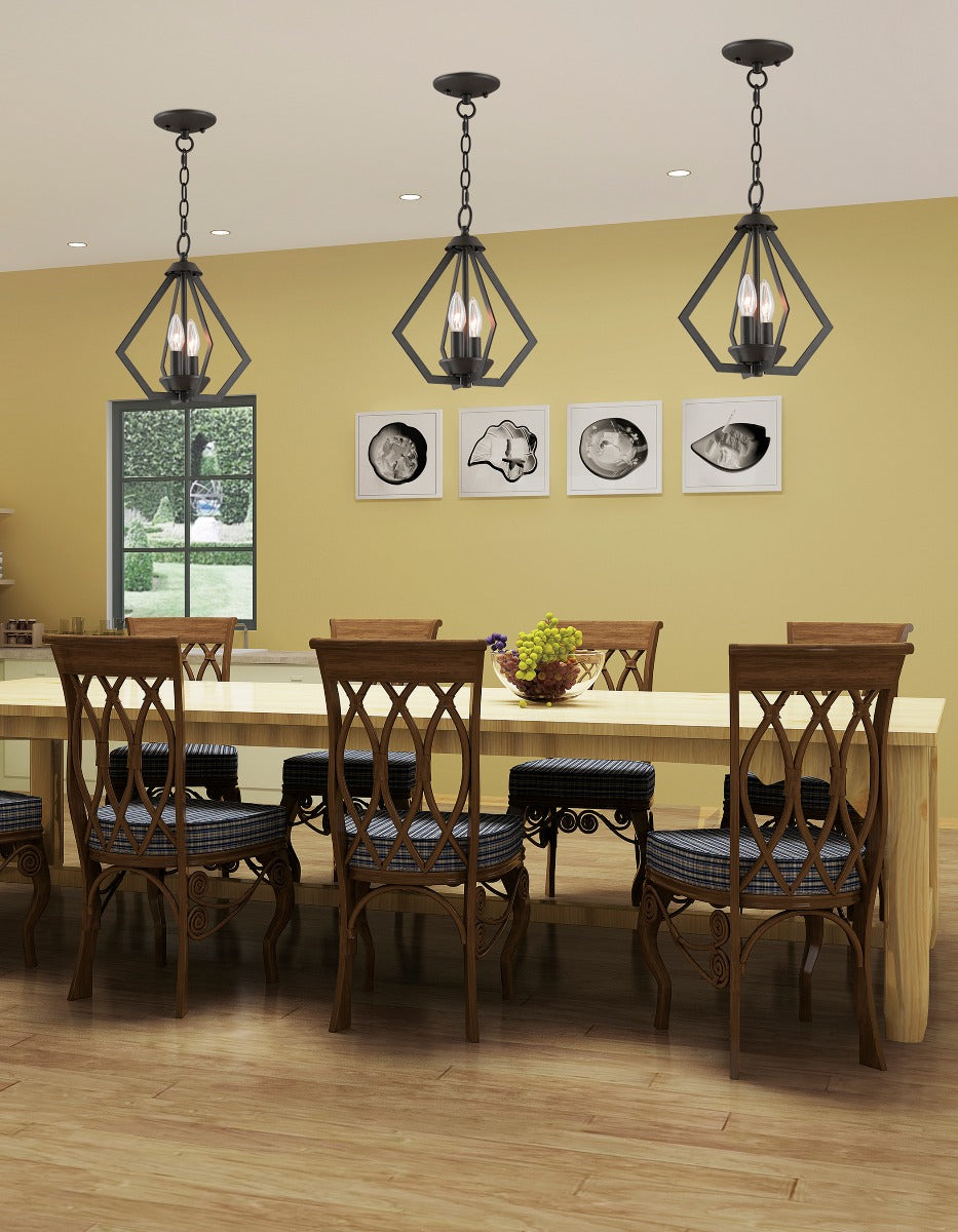 LIVEX LIGHTING  40922-07 Prism  Mini Chandelier/Ceiling Mount