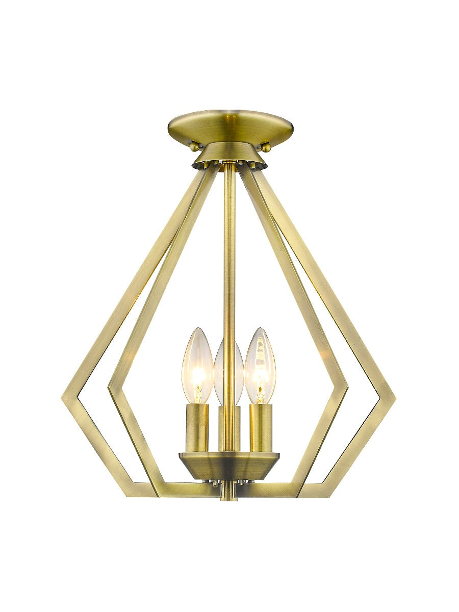 LIVEX LIGHTING  40923-01  Prism Mini  Chandelier/Ceiling Mount