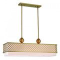 LIVEX LIGHTING  41106-33 Arabesque Linear Chandelier