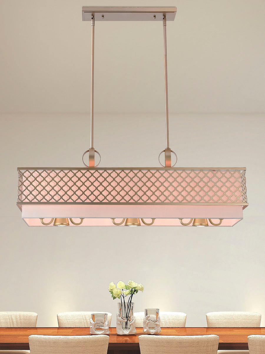 LIVEX LIGHTING  41106-33 Arabesque Linear Chandelier