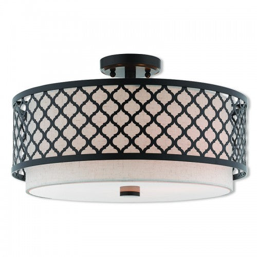 LIVEX LIGHTING  41113-92  Arabesque  Ceiling Mount