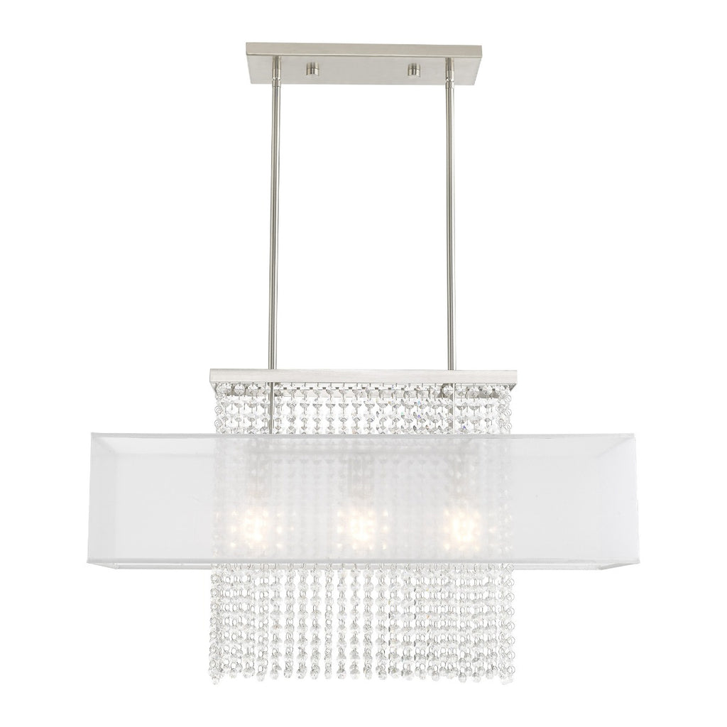 LIVEX LIGHTING  41123-91   Bella Vista Linear Chandelier