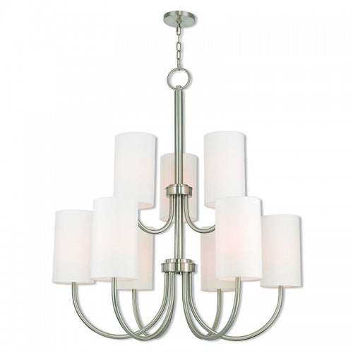 LIVEX LIGHTING  41168-91  Haddonfield  Foyer or Grand ChandelierBrushed Nickel
