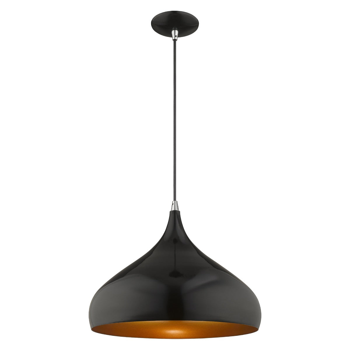 LIVEX LIGHTING  41174-68  Metal Shade Mini Pendant