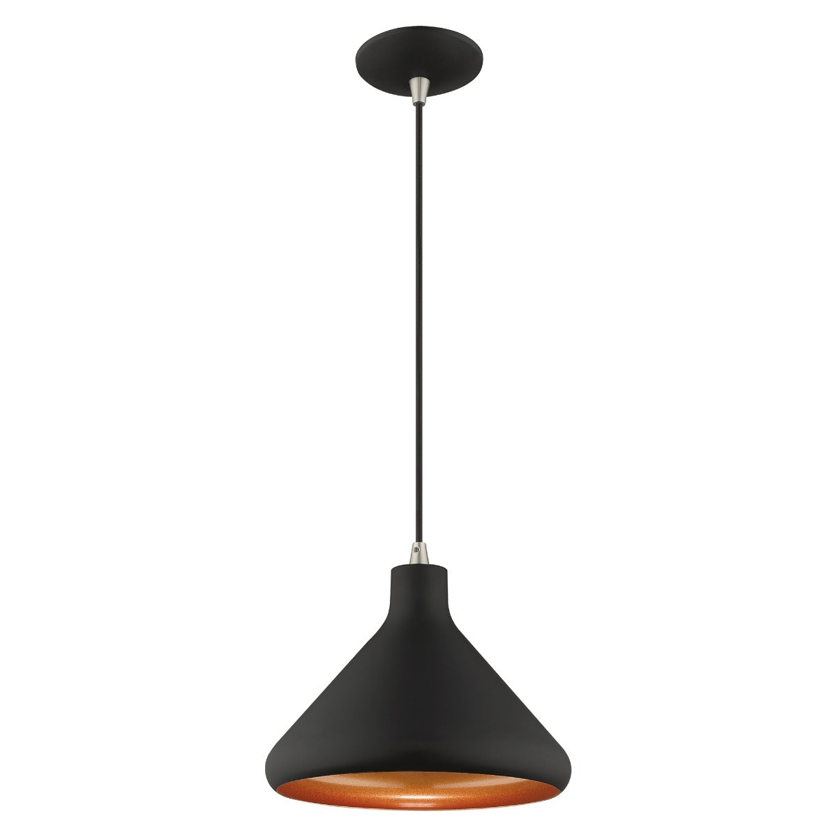 LIVEX LIGHTING  41178-04  Metal Shade Mini Pendant