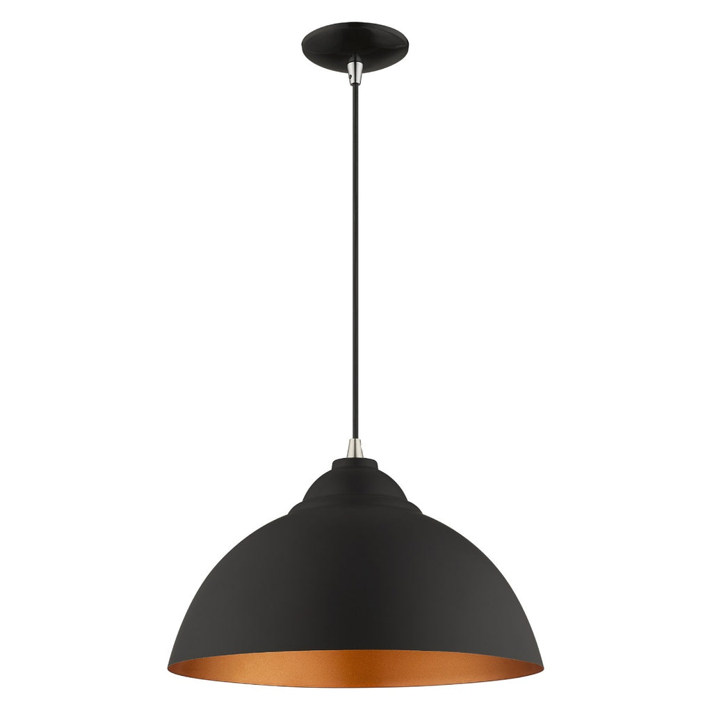 LIVEX LIGHTING  41180-04  Metal Shade Mini Pendant