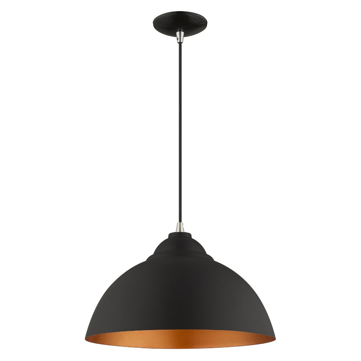 LIVEX LIGHTING  41180-04  Metal Shade Mini Pendant