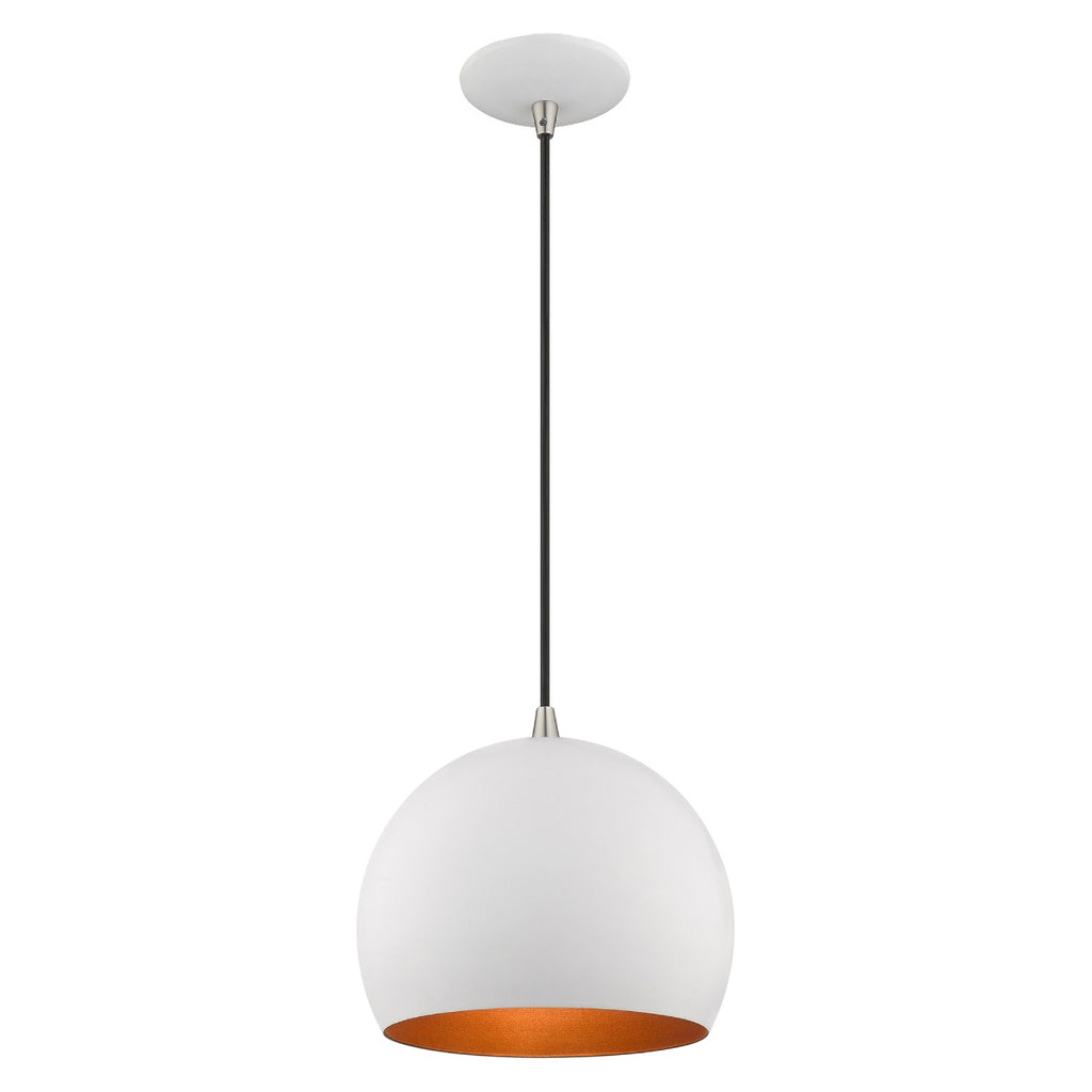 LIVEX LIGHTING  41181-03  Metal Shade Mini Pendant