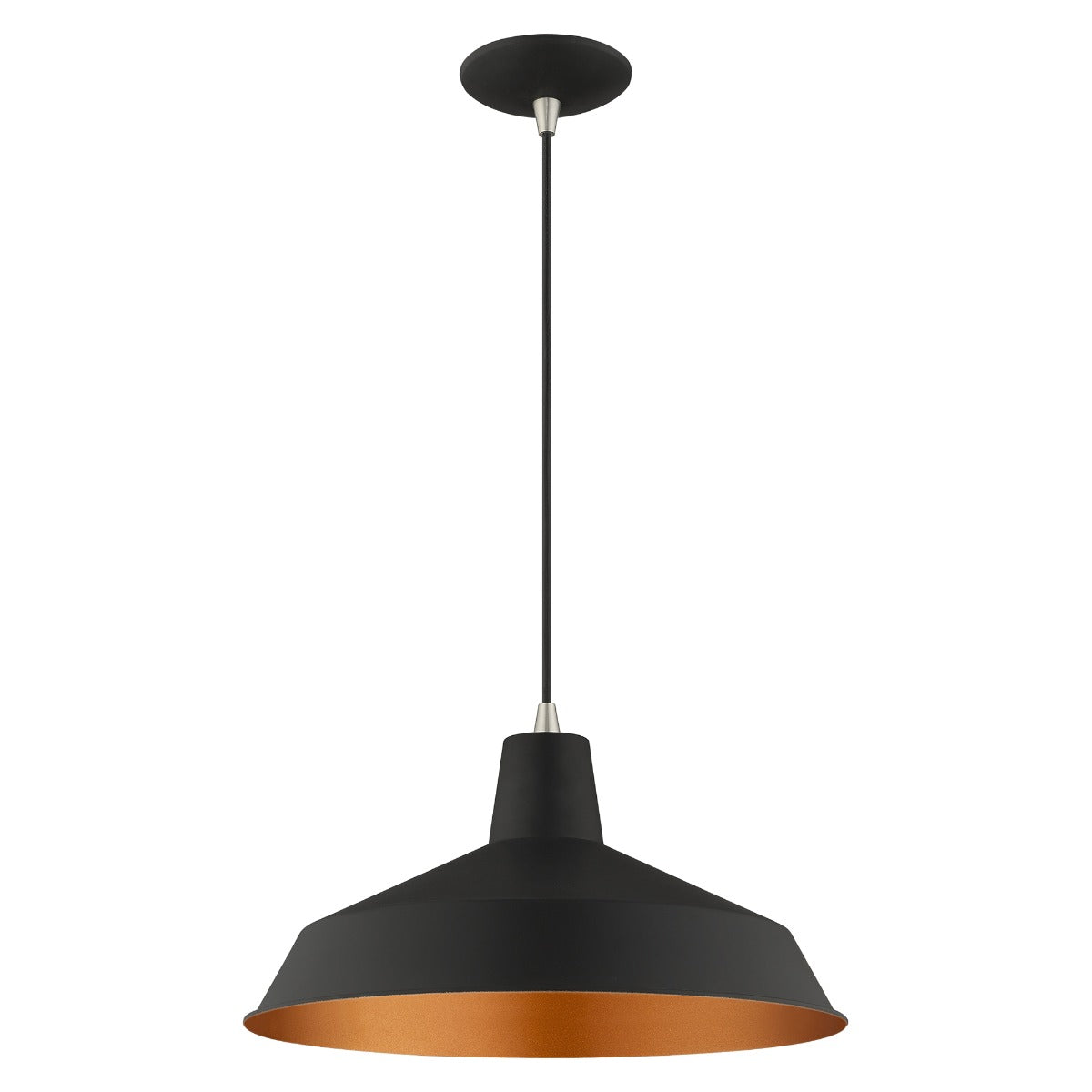 LIVEX LIGHTING  41183-04  Metal Shade Mini Pendant