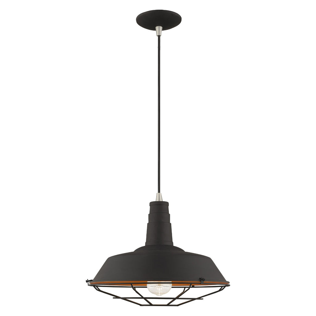 LIVEX LIGHTING  41184-04 Metal Shade Mini Pendant
