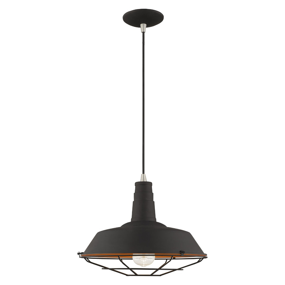 LIVEX LIGHTING  41184-04 Metal Shade Mini Pendant