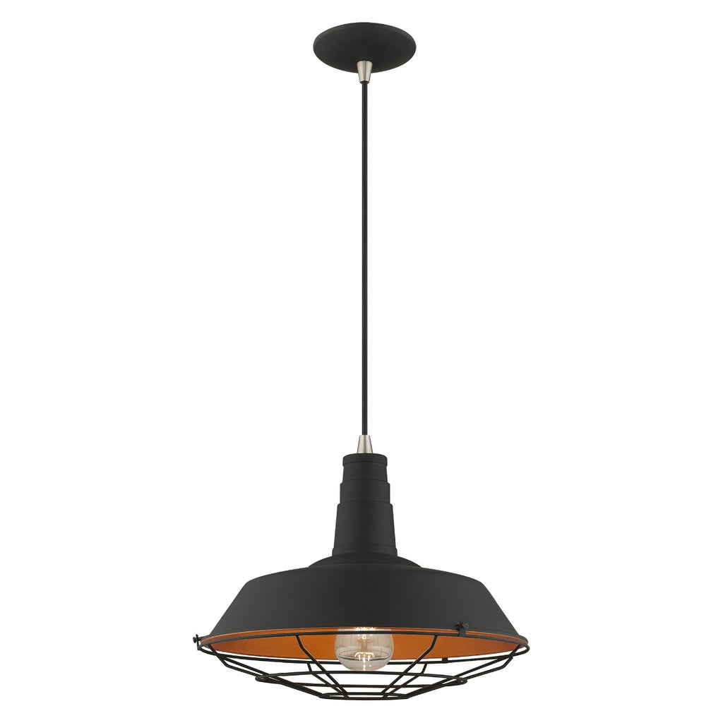LIVEX LIGHTING  41184-04 Metal Shade Mini Pendant