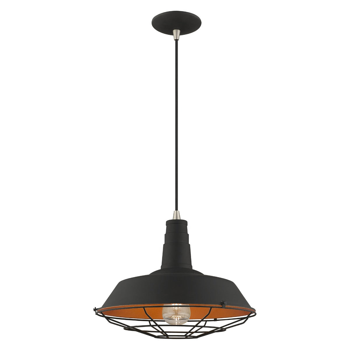 LIVEX LIGHTING  41184-04 Metal Shade Mini Pendant
