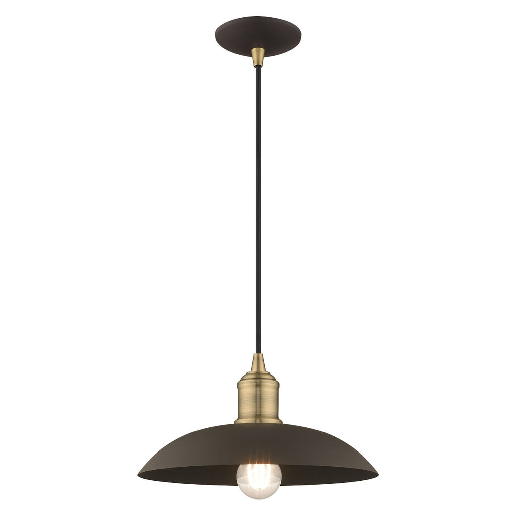 LIVEX LIGHTING  41193-07  Metal Shade Mini Pendant