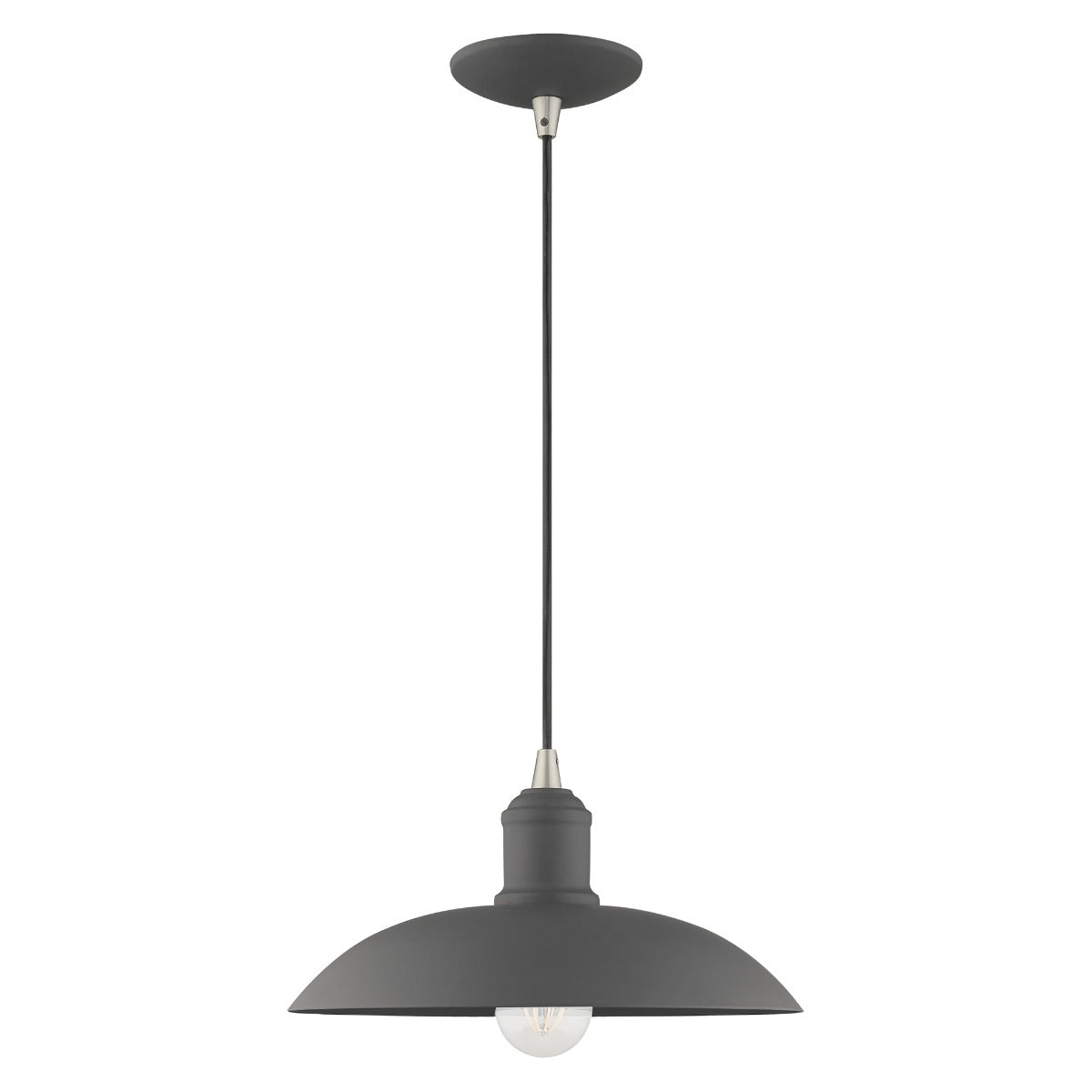 LIVEX LIGHTING  41193-76  Metal Shade Mini Pendant