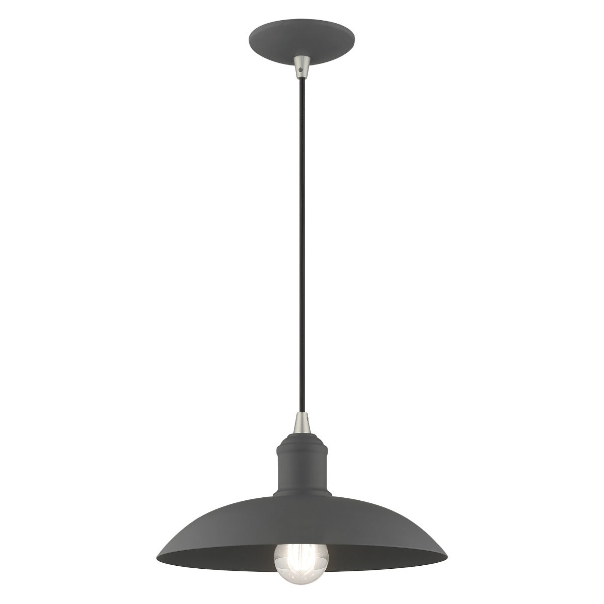 LIVEX LIGHTING  41193-76  Metal Shade Mini Pendant