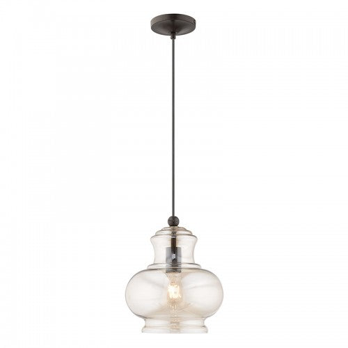 LIVEX LIGHTING  41222-92  Art Glass Mini Pendant