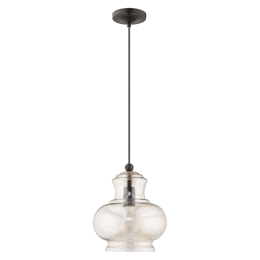 LIVEX LIGHTING  41222-92  Art Glass Mini Pendant