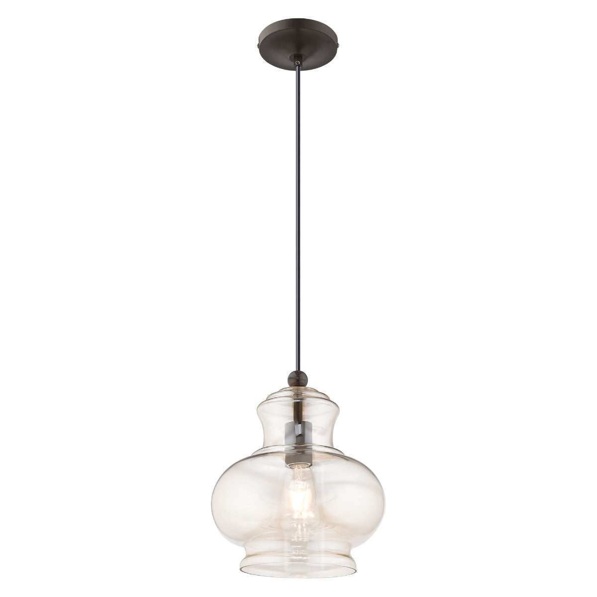 LIVEX LIGHTING  41222-92  Art Glass Mini Pendant