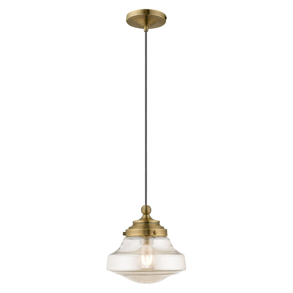 LIVEX LIGHTING  41223-01  Art Glass Mini Pendant