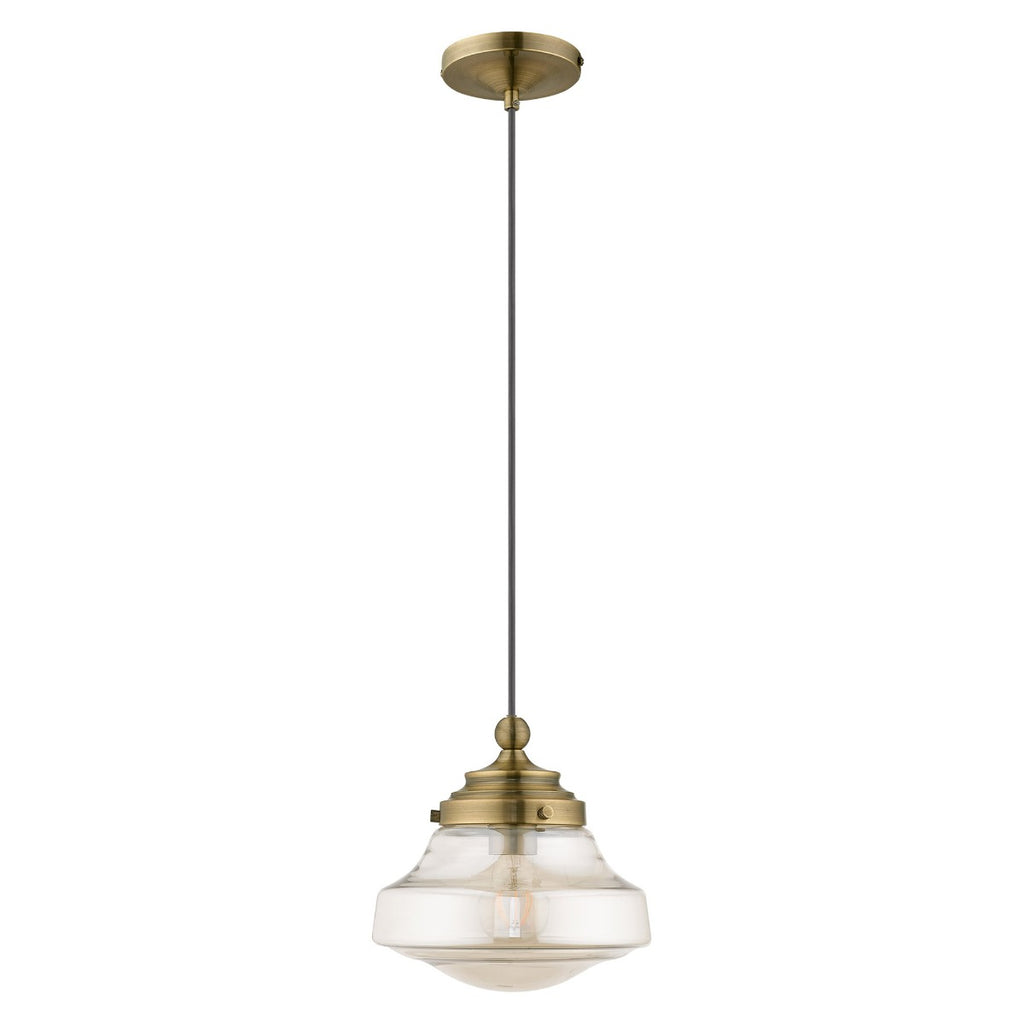 LIVEX LIGHTING  41223-01  Art Glass Mini Pendant
