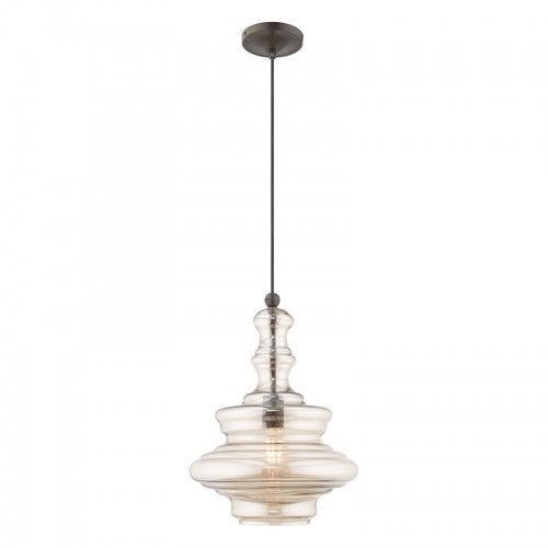 LIVEX LIGHTING  41224-92  Art Glass Mini Pendant