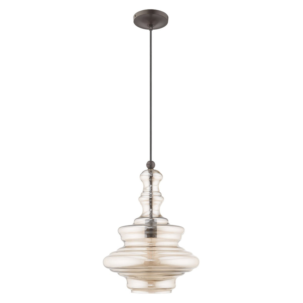 LIVEX LIGHTING  41224-92  Art Glass Mini Pendant