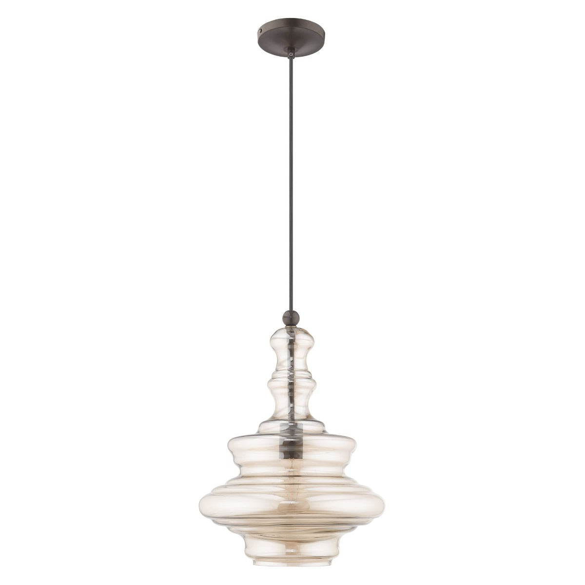 LIVEX LIGHTING  41224-92  Art Glass Mini Pendant